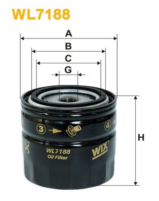 WIX FILTERS alyvos filtras WL7188